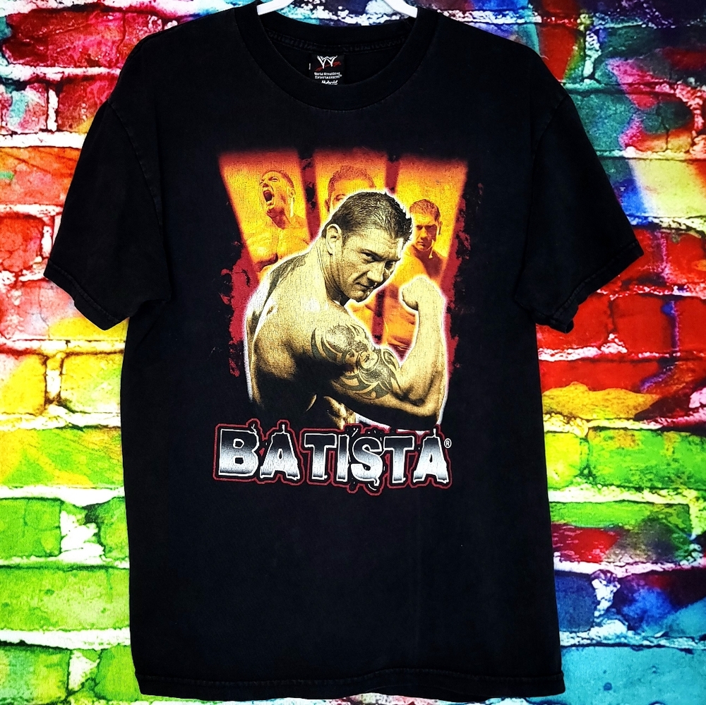 2007 Batista Portrait WWE Promo Tee